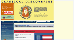 Desktop Screenshot of classicaldiscoveries.org